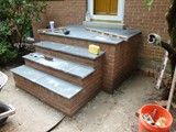 Brick and Flagstone Stairway and Stoop